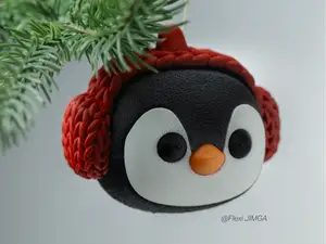 Penguin Christmas tree ornament