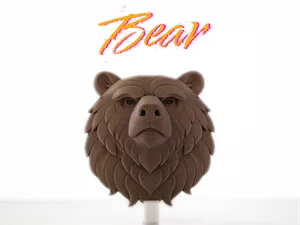 Bear Head - Ready-to-Hang Wall Sculpture