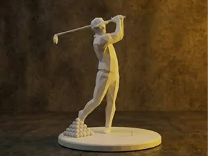 Golfer Low Poly