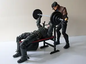 Miniature Bench Press for diorama scale 1-10