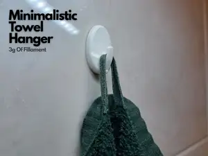 Minimalist Towel Hanger | Easy Print | Tape Mount