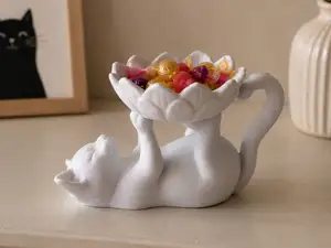 Playful Cat Candy Bowl – Cute Trinket Holder