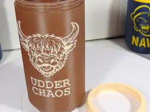 Highland Cow Long-Neck Bottle Holder Koozie Funny
