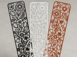 Flower Cutout Bookmark | Fast Single-Color Print