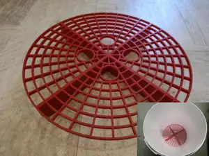 Bucket grit guard for car wash
