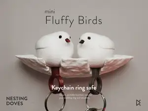 Nesting Doves - Mini Fluffy Birds