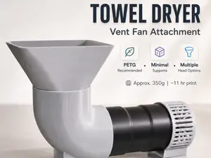 Towel Dryer Vent Fan Attachment