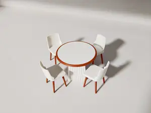 1:12现代风格餐桌套装