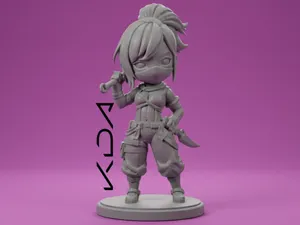 Akali K/DA Chibi – Cute Figurine