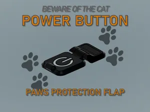 PC POWER BUTTON PAWS PROTECTION FLAP