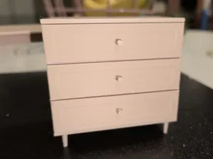Miniature dresser for dolls