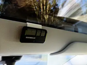 Tesla Garage door opener remote mount