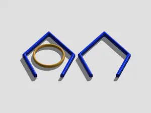 3D model of the puzzle "Impossible Ring"