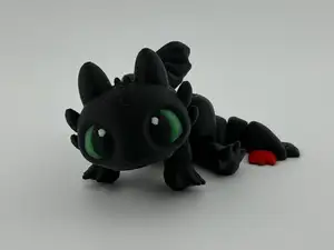 Flexi Toothless Night Fury Dragon Articulated Toy