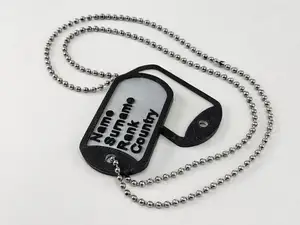 Custom Military Dog Tag Keychain