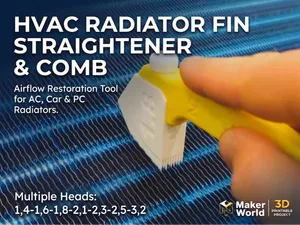 HVAC & Radiator Fin Straightener Comb