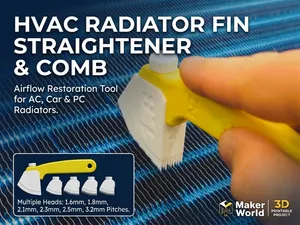 HVAC & Radiator Fin Straightener Comb