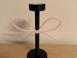 Teelichthalter mit Schleife