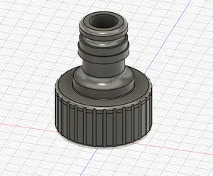 Garden hose to 3/4" thread adapter
