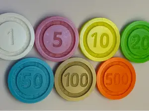 Game Chips for Monopoly Money