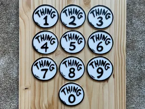 Thing 0-9 Logo/Badge | Dr. Seuss
