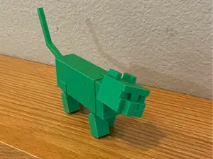 Articulated Minecraft cat