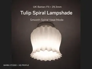 Tulip Lampshade for UK Batten Holder (29.3mm)