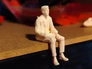 Seated Man Figure  Jacket Dioramas & Scale Models