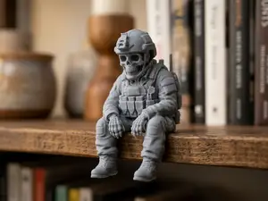 Ledge SkulZ - Edge Sitting Skull Team Six Skeleton