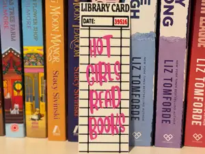 Bookmark Library Card Hot Girls Read Books