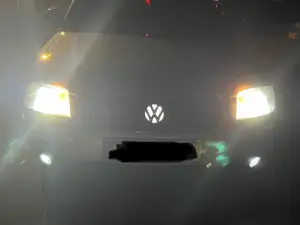 Volkswagen decal LED front grill