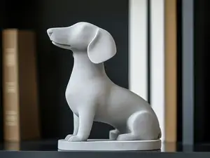 Modern Dachshund Statue