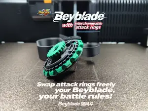 Beyblade with interchangeable attack rings