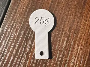 Aldi shopping cart key (US 25 cents)