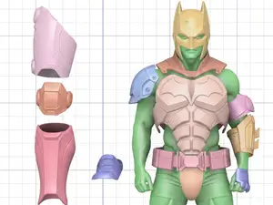 WEARABLE Batman Knight Batsuit, BROKEN INTO PARTS