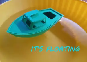 Simple floating bathtub boat