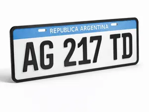 Matricula Argentina Personalizable