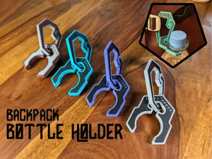 Backpack PET Bottle Holder - Easy To Print!