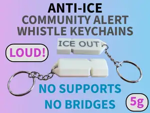 ICE OUT Whistle Keychain Open License Support-Free
