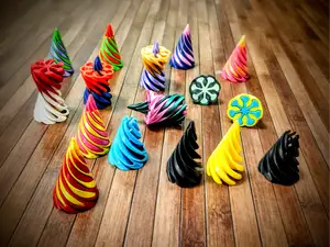 Mini Passthrough Vortex Spiral Fidget Cone