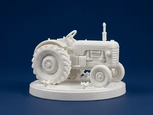 Vintage Farm Tractor Figurine