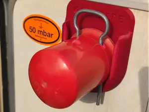 Gaskappenhalter