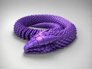 一体打印铰链可动万蛇