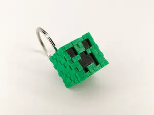 Minecraft Creeper Head Keychain