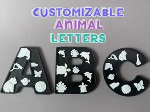 customizable Animal Letters