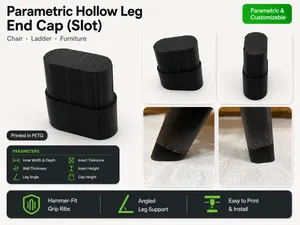 Leg Cap (Slot) - Chair, Ladder, Furniture