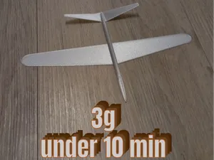Is This the Lightest Flying 3D Print? 3g < 10 Min