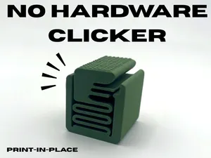 textured clicker fidget print in place no hardware