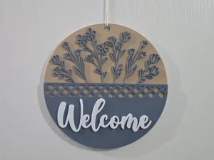 Türschild "Welcome" dekoratives Willkommensschild