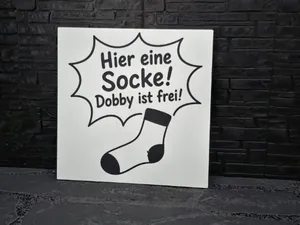 Abschiedsgeschenk Maget Schild "Dobby ist Frei"